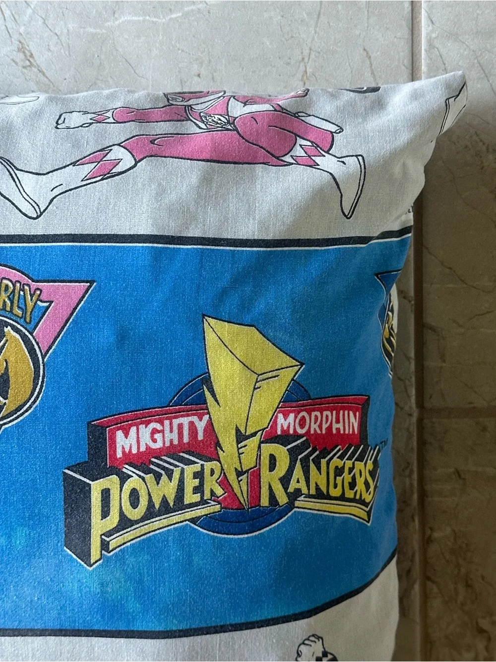 1994 Power Rangers Vintage Pillow 20x22